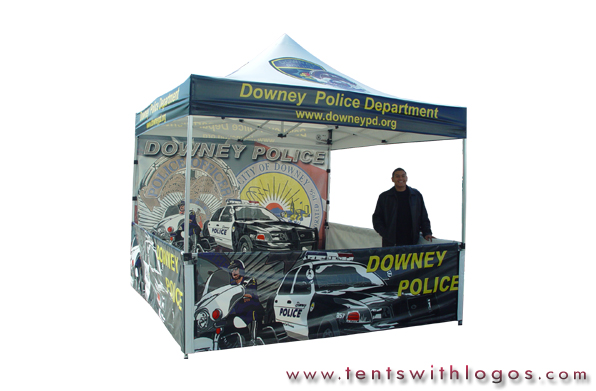 10 x 10 Pop Up Tent - Downey Police Department